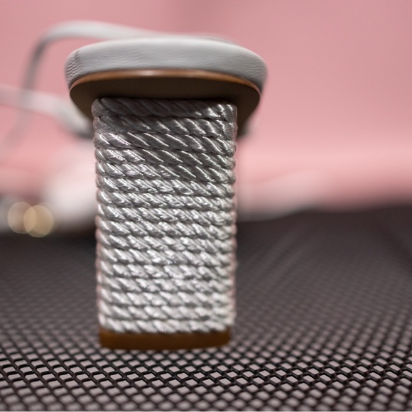 Aldo X Rocky Barnes Block Heel Strappy Sandals - Picture 6 of 7